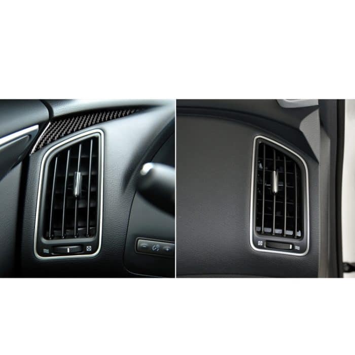 Car Carbon Fiber Linke Seite des Armaturenbretts Dekorativer Aufkleber für Infiniti Q50 / Q60, Linksantrieb – Bild 7