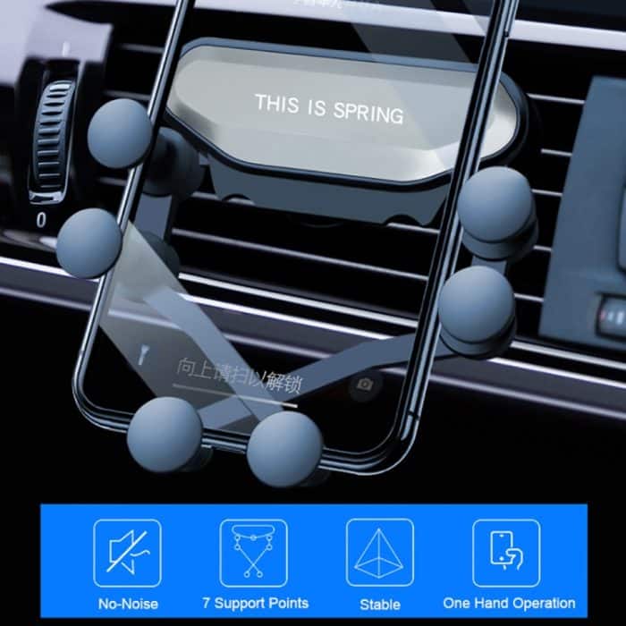 Auto-Luftauslass-Sechs-Klauen-Schwerkraft-Handyhalterung, Six-claw Phone Holder(Black), Six-claw Phone Holder(Red), Six-claw Phone Holder(Silver) – Bild 12