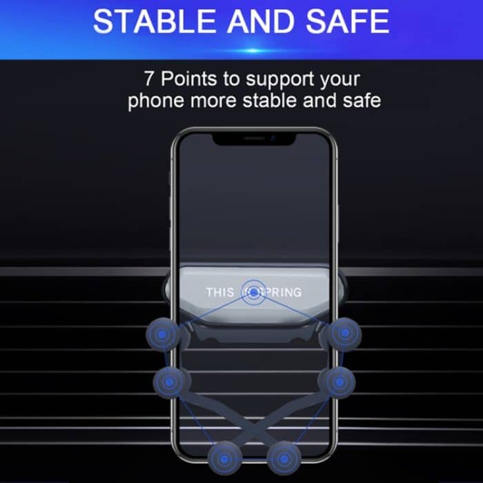 Auto-Luftauslass-Sechs-Klauen-Schwerkraft-Handyhalterung, Six-claw Phone Holder(Black), Six-claw Phone Holder(Red), Six-claw Phone Holder(Silver) – Bild 10