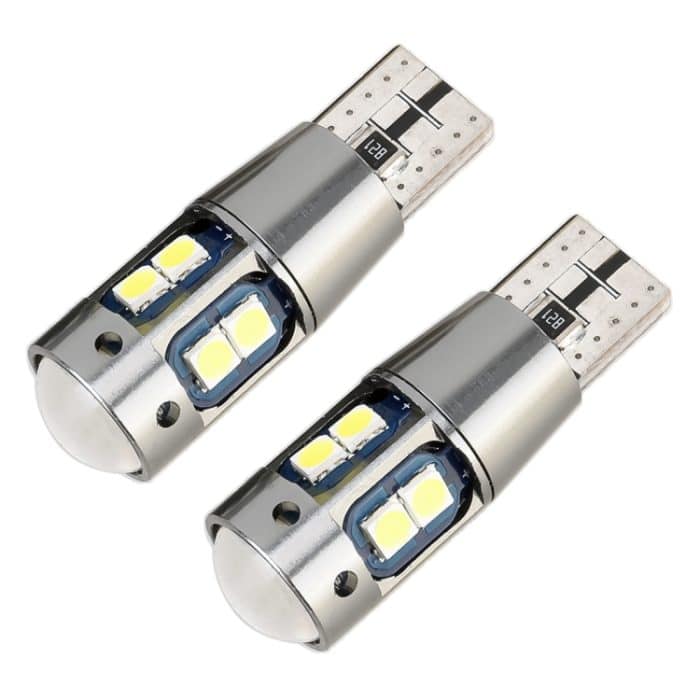 2 PCS T10 DC12V / 2,3W / 6000K / 180LM 10LEDs SMD-3030 Fahrzeugfreigabeleuchte mit Decodierung – Bild 2