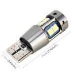 2 PCS T10 DC12V / 2,3W / 6000K / 180LM 10LEDs SMD-3030 Fahrzeugfreigabeleuchte mit Decodierung – Bild 3