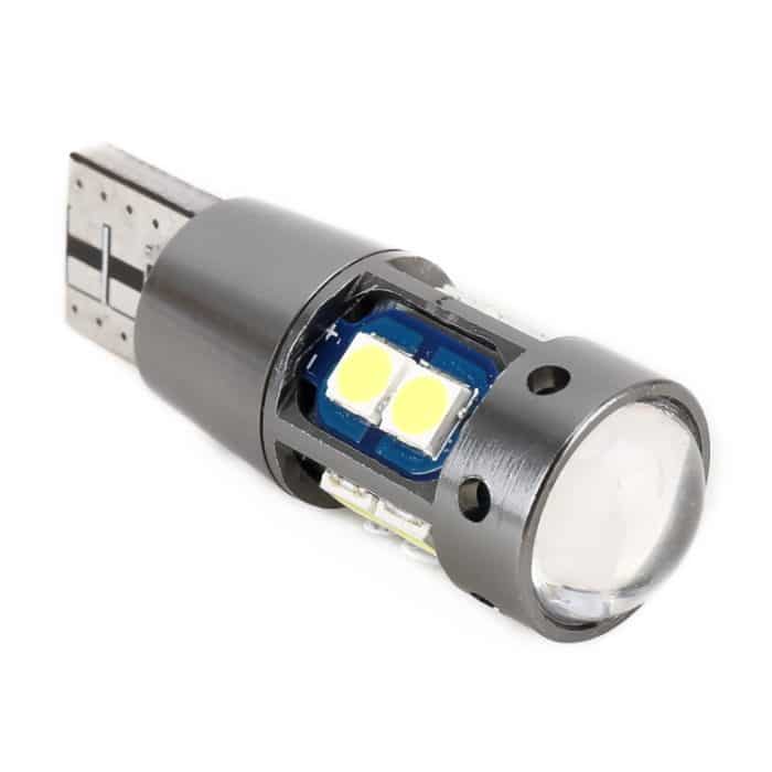 2 PCS T10 DC12V / 2,3W / 6000K / 180LM 10LEDs SMD-3030 Fahrzeugfreigabeleuchte mit Decodierung – Bild 4