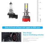 2 PCS EV18 H7 DC9-30V 20W 6000K 2500LM Auto-LED-Scheinwerferleuchten – Bild 5