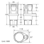 Multifunktionaler Auto Auto Universal Carbon Faser Textur Getränkehalter Getränkehalter – Bild 8