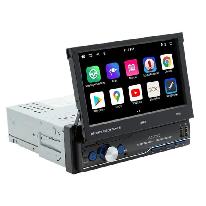 SWM 9702 Auto HD 7 Zoll Android Radio Empfänger MP5 Player, Unterstützung FM & Bluetooth & GPS & WiFi – Bild 2
