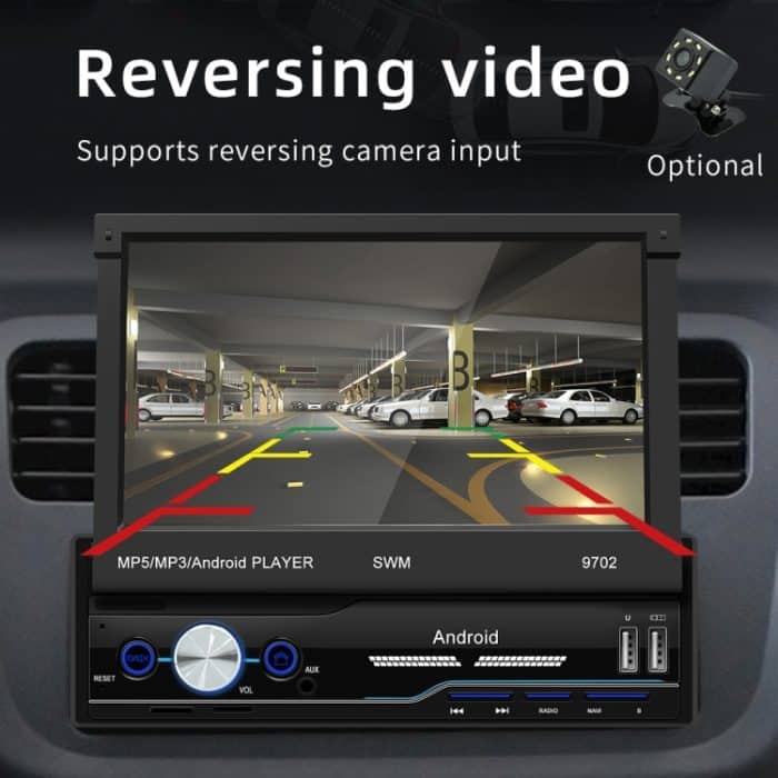 SWM 9702 Auto HD 7 Zoll Android Radio Empfänger MP5 Player, Unterstützung FM & Bluetooth & GPS & WiFi – Bild 12