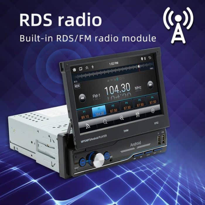 SWM 9702 Auto HD 7 Zoll Android Radio Empfänger MP5 Player, Unterstützung FM & Bluetooth & GPS & WiFi – Bild 15