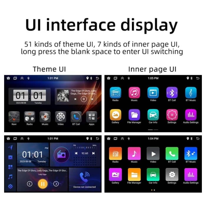 SWM 9702 Auto HD 7 Zoll Android Radio Empfänger MP5 Player, Unterstützung FM & Bluetooth & GPS & WiFi – Bild 18
