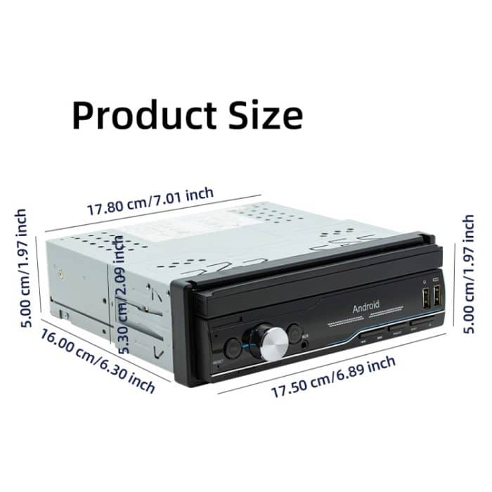 SWM 9702 Auto HD 7 Zoll Android Radio Empfänger MP5 Player, Unterstützung FM & Bluetooth & GPS & WiFi – Bild 3