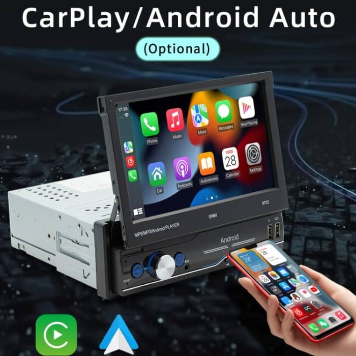 SWM 9702 Auto HD 7 Zoll Android Radio Empfänger MP5 Player, Unterstützung FM & Bluetooth & GPS & WiFi – Bild 10