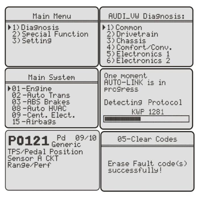 Vag505A Auto Mini Code Reader VAG professionelles Fehlerdetektor-Diagnosewerkzeug – Bild 6