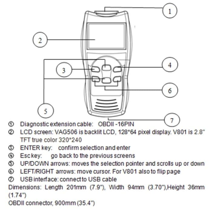 OE581 Auto-Mini-Codeleser OBD2-Fehlererkennungs-Diagnosetool – Bild 7