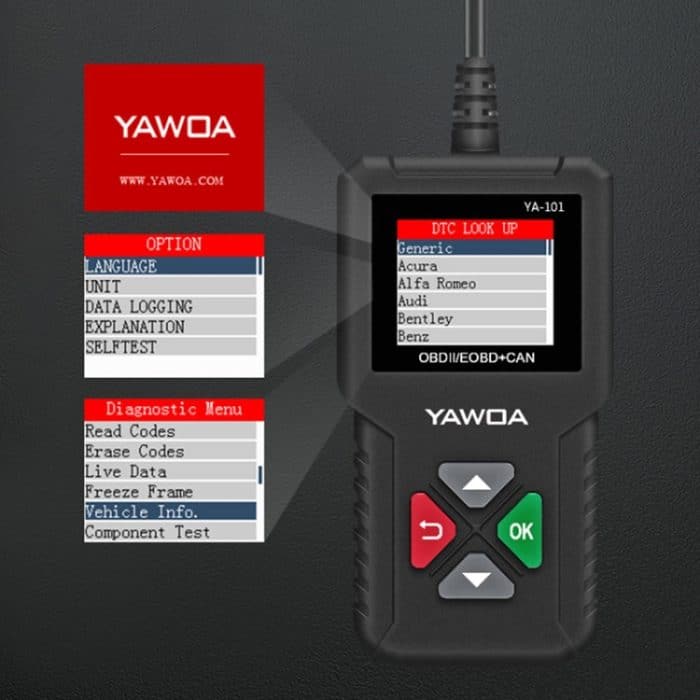 YA101 Auto-Mini-Codeleser OBD2-Fehlererkennungs-Diagnosetool – Bild 1