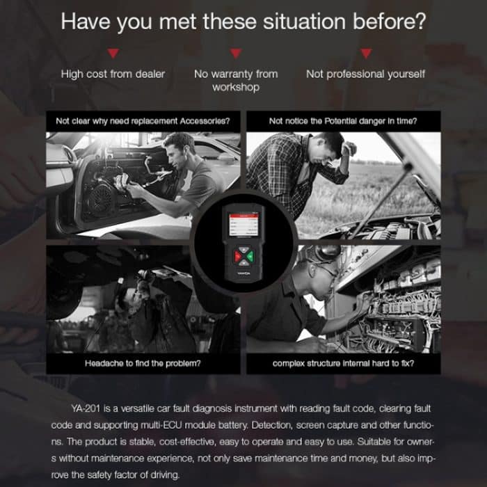 YA201 Auto-Mini-Codeleser OBD2-Fehlererkennungs-Diagnosetool – Bild 8