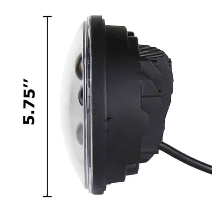 5,75 Zoll DC12V 6000K-6500K 40W Auto-LED-Scheinwerfer für Harley, 5.75 inch (Silver), DC12V 40W – Bild 4