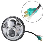 5,75 Zoll DC12V 6000K-6500K 40W Auto-LED-Scheinwerfer für Harley, 5.75 inch (Silver), DC12V 40W – Bild 6