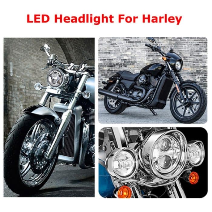 5,75 Zoll DC12V 6000K-6500K 40W Auto-LED-Scheinwerfer für Harley, 5.75 inch (Silver), DC12V 40W – Bild 8
