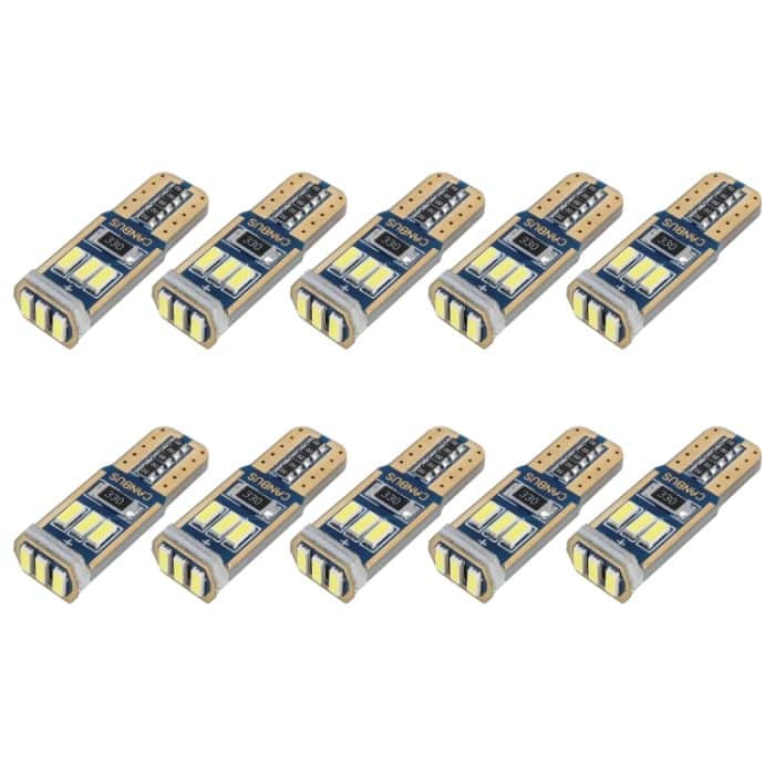10 PCS T10 DC12V / 1,7W / 6000K / 110LM 9LEDs SMD-4014 Auto-Abstandsleuchte mit Decoder – Bild 2