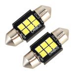 2 PCS 31mm DC12V / 2,5W / 6000K / 170LM 6LEDs SMD-3030 Auto-Leselampe Kuppellampe – Bild 2