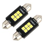 2 PCS 39 mm DC12V / 2,5W / 6000K / 170LM 6LEDs SMD-3030 Auto-Leselampe Dome Light – Bild 2