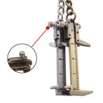 5 Stück Mini-Messschieber-Schlüsselanhänger, Vernier Shape(Bronze), Vernier Shape(Silver) – Bild 4