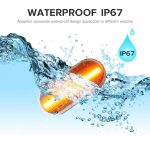 2 PCS D12V / 5W Auto LED Blattbrett Seite fließendes Wasser Blinker Licht für Volkswagen, For Volkswagen(Black), For Volkswagen(Transparent) – Bild 4