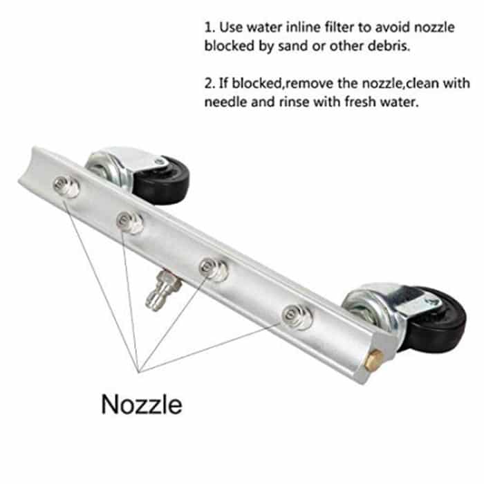 Karosserie Chassis Auto Hochdruckwaschmaschine Auto Boden Wasser Waschmaschine 4 Düsenreiniger Set, Verlängerungsstange Länge: 34cm – Bild 4