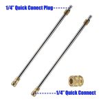 Karosserie Chassis Auto Hochdruckwaschmaschine Auto Boden Wasser Waschmaschine 4 Düsenreiniger Set, Verlängerungsstange Länge: 34cm – Bild 6