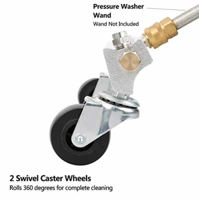 Karosserie Chassis Auto Hochdruckwaschmaschine Auto Boden Wasser Waschmaschine 4 Düsenreiniger Set, Verlängerungsstange Länge: 34cm – Bild 7