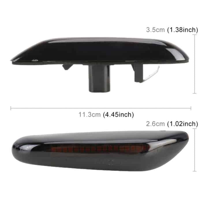 2 PCS D12V / 5W Auto LED Dynamisches Blinker Seitenlicht Fließendes Wasser Blinker Licht für BMW, Gelbes Licht – Bild 3