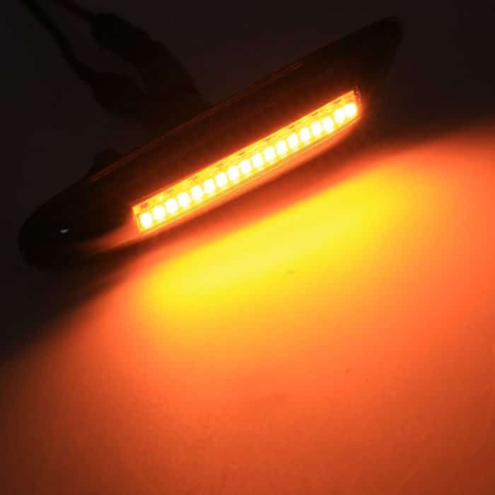 2 PCS D12V / 5W Auto LED Dynamisches Blinker Seitenlicht Fließendes Wasser Blinker Licht für BMW, Gelbes Licht – Bild 6