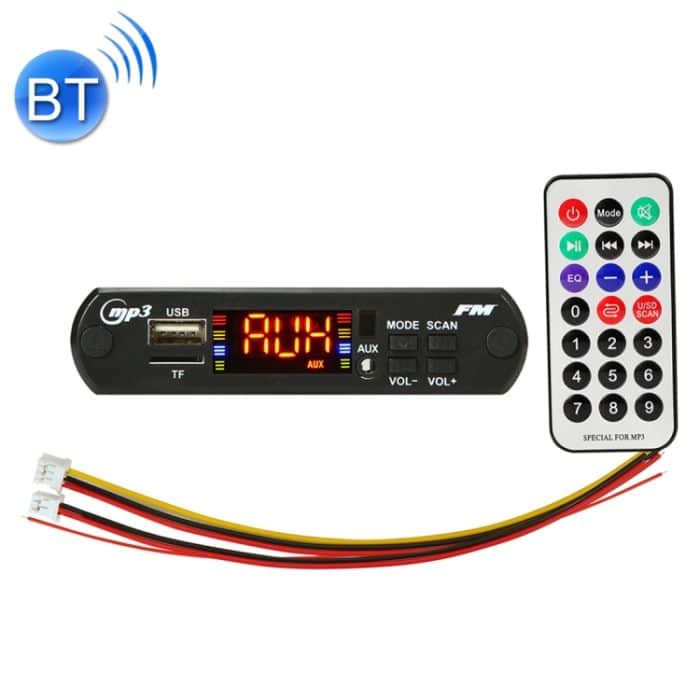 Auto 5V Audio MP3-Player Decoder Board FM-Radio TF USB 3,5 mm AUX, mit Bluetooth-Funktion und Fernbedienung – Bild 1