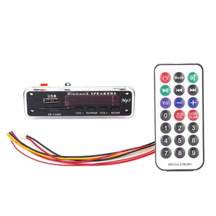 Auto 5V Farbbildschirm Audio MP3-Player Decoder Board FM-Radio SD-Karte USB, mit Bluetooth-Funktion und Fernbedienung – Bild 2