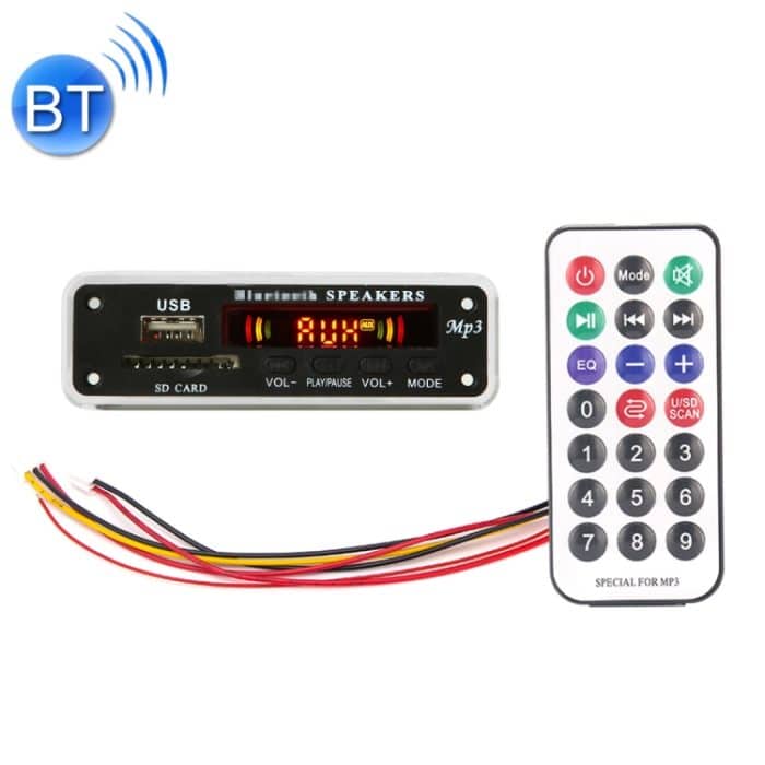CRP2261.jpg Auto Farbbildschirm 12V Audio MP3 Player Decoder Board FM Radio SD Karte USB, mit Bluetooth Funktion & Fernbedienung – Bild 1