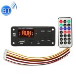 Auto 5V Farbbildschirm Bluetooth 5.0 Audio MP3 Player Decoder Board FM Radio TF Karte USB 3.5mm AUX, mit Fernbedienung