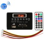 Auto 12V Audio MP3 Player Decoder Board FM Radio SD Karte USB AUX, mit Bluetooth / Fernbedienung, 12V, 12V (Silver Grey)