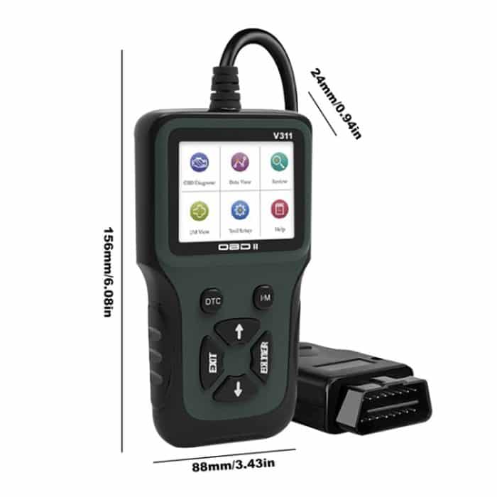 V311 OBD2 Scanner Farbbildschirm Auto Fehlerdetektor 8 ~ 36V, Unterstützt Chinesisch / Englisch / Französisch / Deutsch – Bild 3
