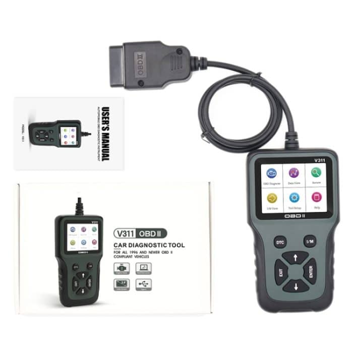 V311 OBD2 Scanner Farbbildschirm Auto Fehlerdetektor 8 ~ 36V, Unterstützt Chinesisch / Englisch / Französisch / Deutsch – Bild 5