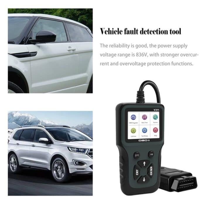 V311 OBD2 Scanner Farbbildschirm Auto Fehlerdetektor 8 ~ 36V, Unterstützt Chinesisch / Englisch / Französisch / Deutsch – Bild 7