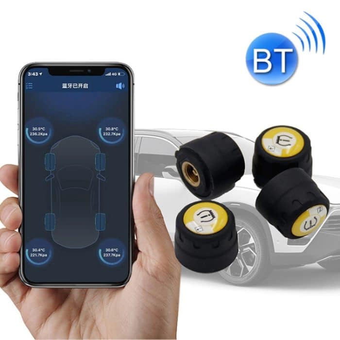Bluetooth 4.0 TPMS Auto Externe Reifendrucküberwachung Druckerkennungssystem – Bild 12