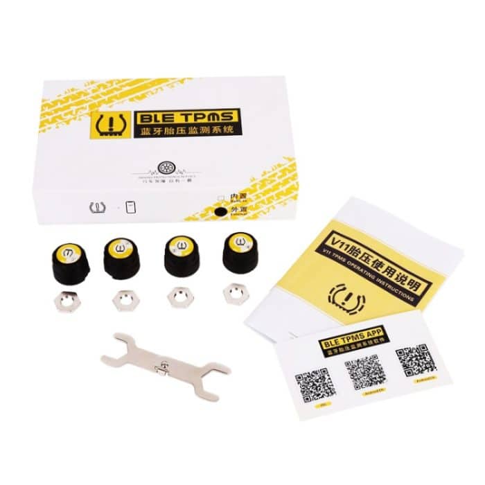 Bluetooth 4.0 TPMS Auto Externe Reifendrucküberwachung Druckerkennungssystem – Bild 6