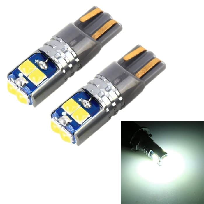 2 PCS T10 / W5W / 168 DC12-24V / 1,8W / 6000K / 140LM ​​Fahrzeugfreigabeleuchte 4LEDs SMD-3030 Lampenperlen mit Decodierung und konstantem Strom – Bild 1