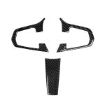 3 in 1 Auto Carbon Faser Einfarbig Lenkradknopf Dekorativer Aufkleber für BMW 5er G30 X3 G01, Links- und Rechtsantrieb Universal – Bild 2