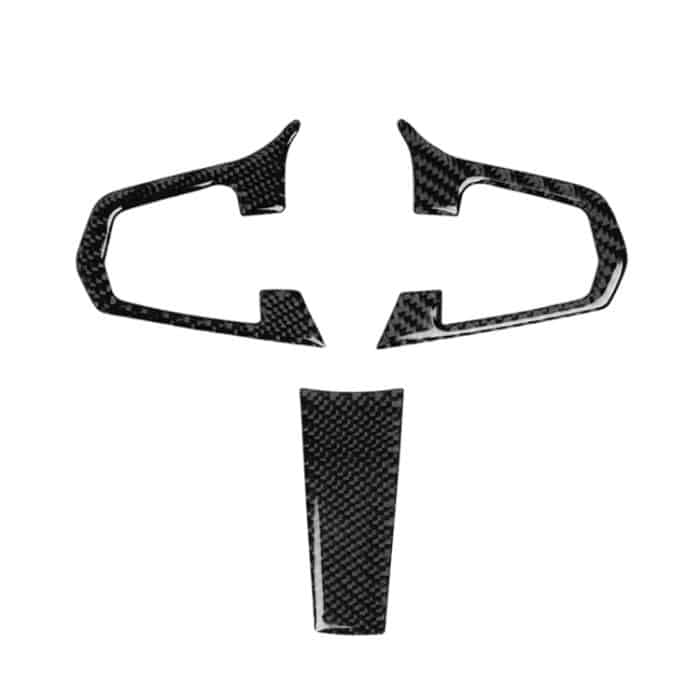 3 in 1 Auto Carbon Faser Einfarbig Lenkradknopf Dekorativer Aufkleber für BMW 5er G30 X3 G01, Links- und Rechtsantrieb Universal – Bild 2