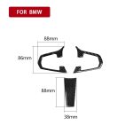 3 in 1 Auto Carbon Faser Einfarbig Lenkradknopf Dekorativer Aufkleber für BMW 5er G30 X3 G01, Links- und Rechtsantrieb Universal – Bild 5