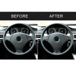 3 in 1 Auto Carbon Faser Einfarbig Lenkradknopf Dekorativer Aufkleber für BMW 3er E90 2005-2012, Links- und Rechtsantrieb Universal – Bild 7