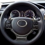 4 in 1 Auto Carbon Lenkradknopf dekorative Aufkleber für Lexus IS250 NX200 200t 300h, Links- und Rechtsantrieb Universal – Bild 8