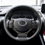 4 in 1 Auto Carbon Lenkradknopf dekorative Aufkleber für Lexus IS250 NX200 200t 300h, Links- und Rechtsantrieb Universal – Bild 8