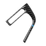 4 in 1 Auto Carbon Fiber Blue Lenkradknopf Dekorativer Aufkleber für Subaru Forester 2016-2018, Links- und Rechtsantrieb Universal – Bild 3