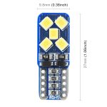 2 PCS T10 / W5W / 168 DC12V 1,8 W 6000K 130LM 10LEDs SMD-2835 Auto-Leselampen-Begrenzungsleuchte mit Decoder – Bild 4